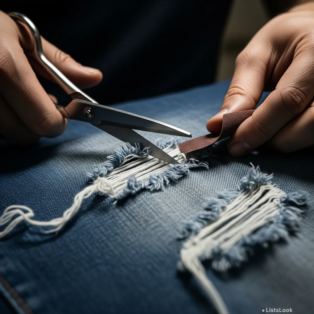 1. Distressed Denim Magic: From Drab to Fab with a Little Rip!