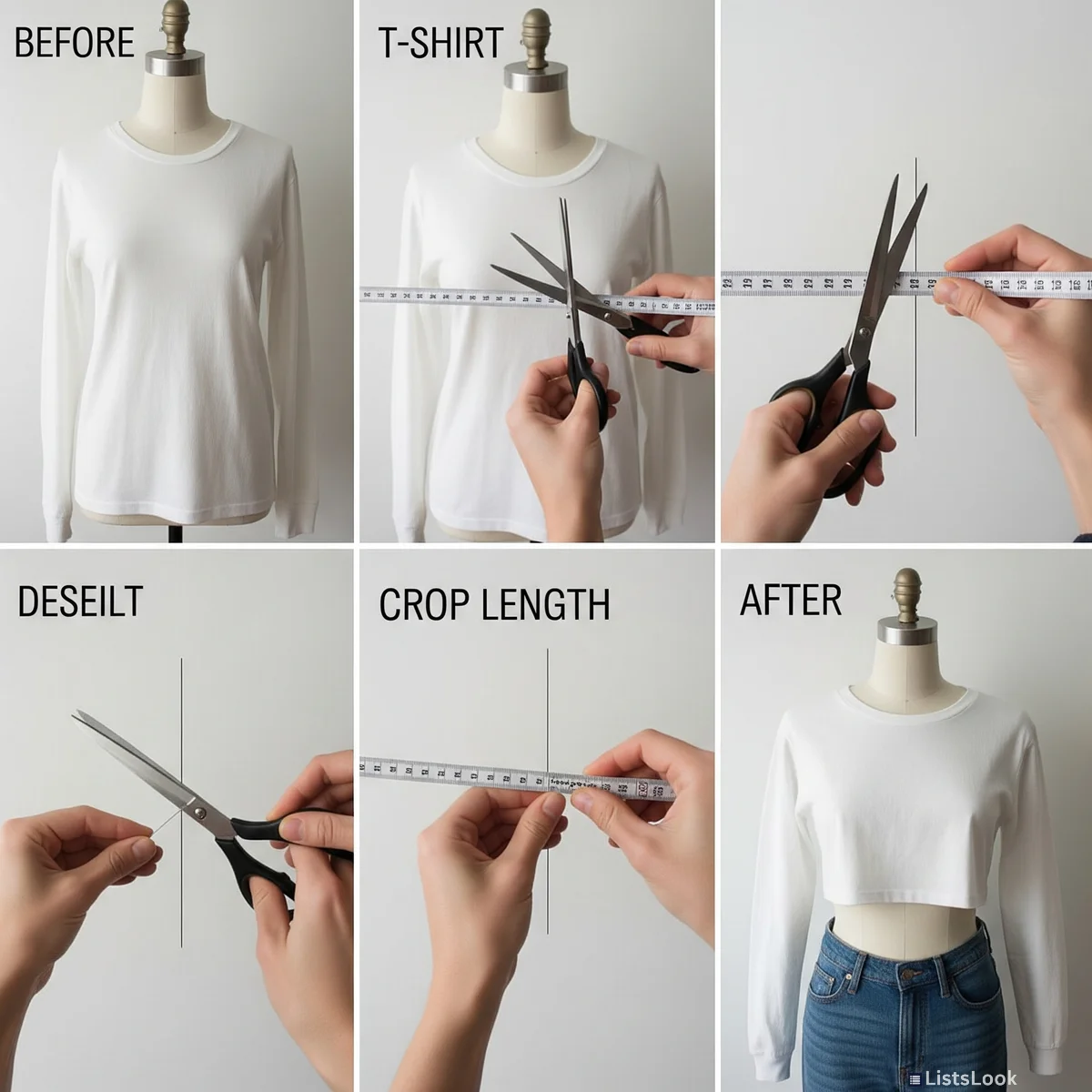 4. Crop It Like It's Hot:  Instantly Update Your Tops