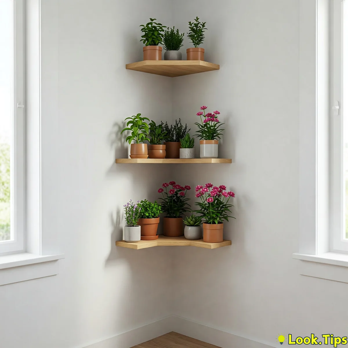 3. Corner Shelves: Conquering Awkward Angles