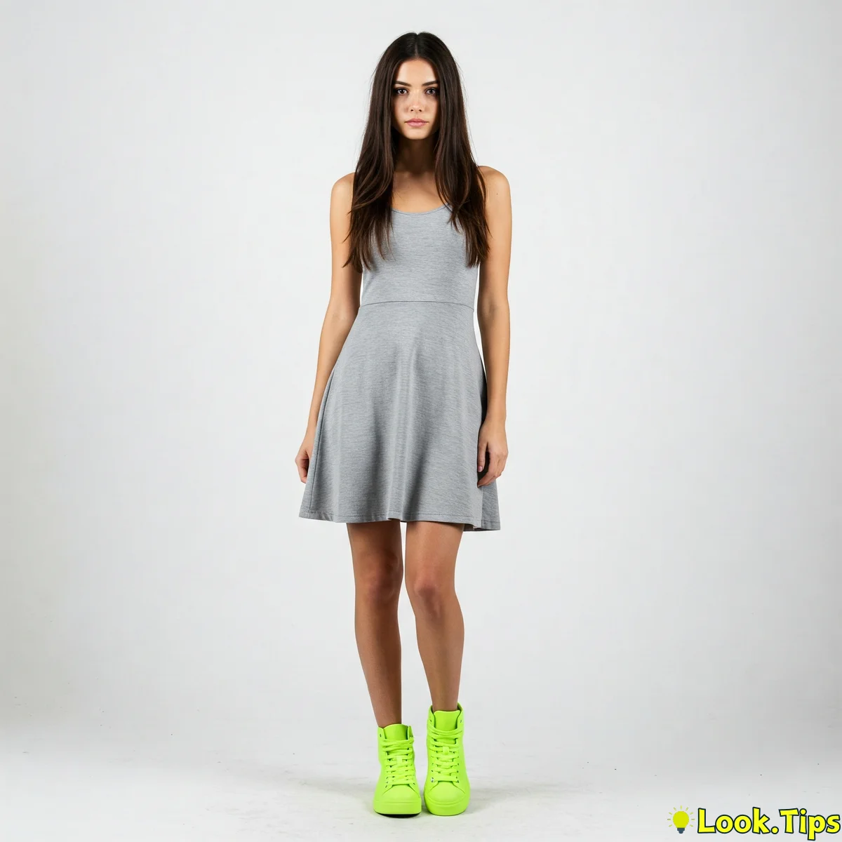 Tip 1: Neutral Base, Bold Kicks: Let Your Sneakers Pop!