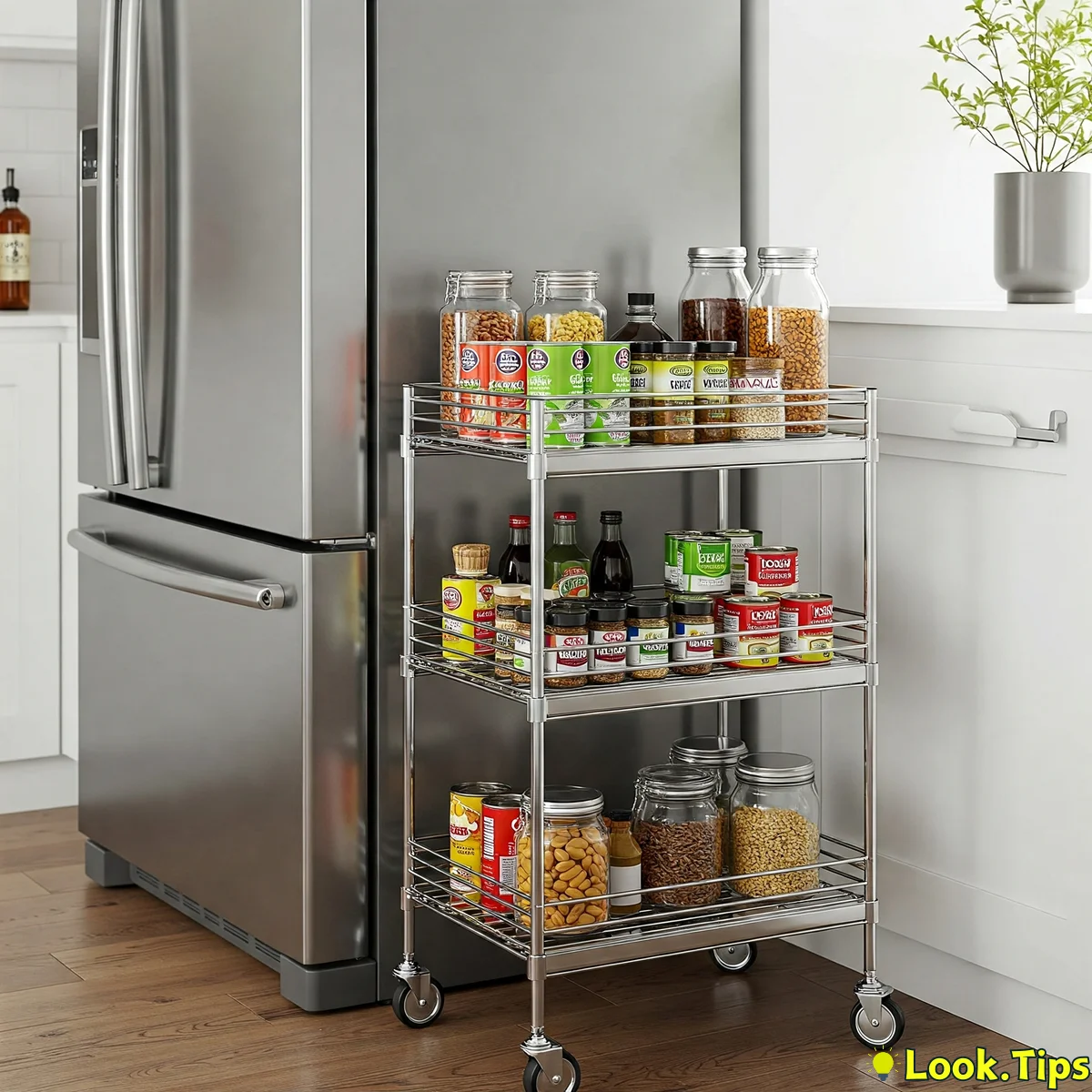5. Sink-Side Slim Rolling Cart: Mobile Storage Powerhouse on Wheels!