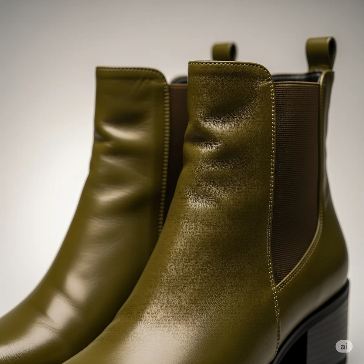 8. Olive Green Ankle Boots: Ground Your Style in Trend