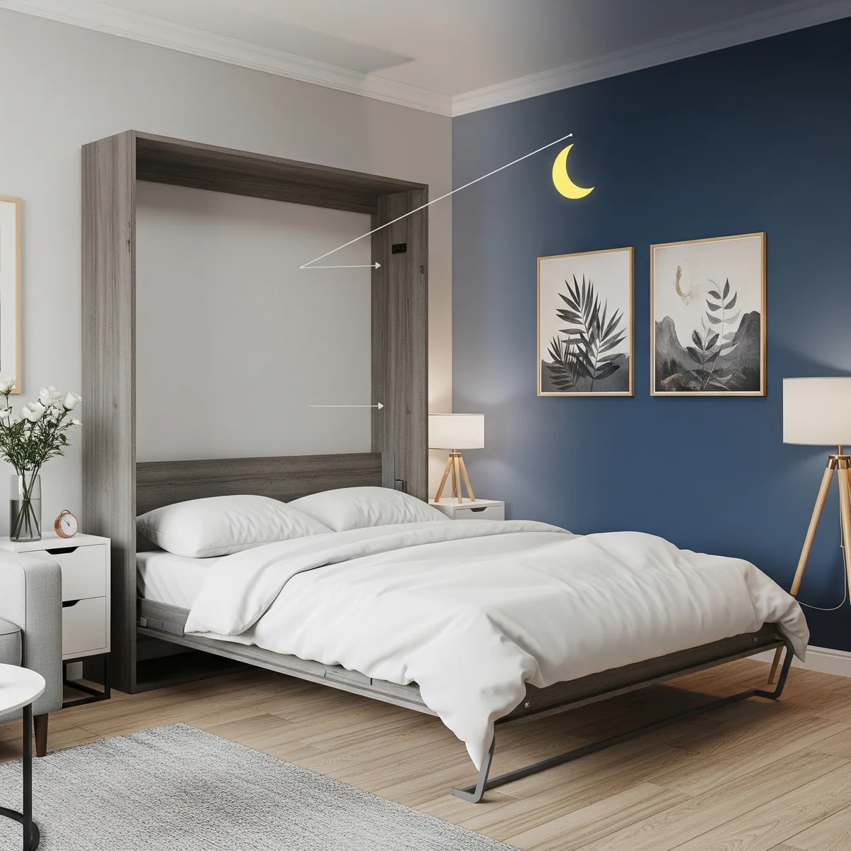1. The Transforming Wall Bed: Day to Living Space in Seconds