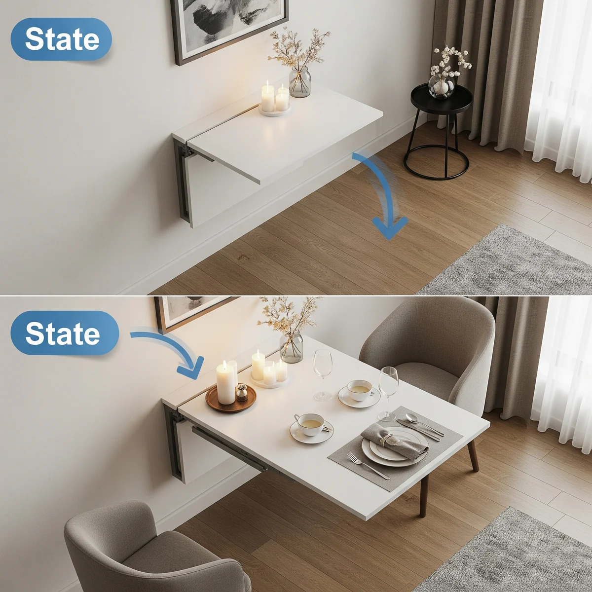 3. The Expandable Console Table: From Hallway Slim to Dining Room Grand