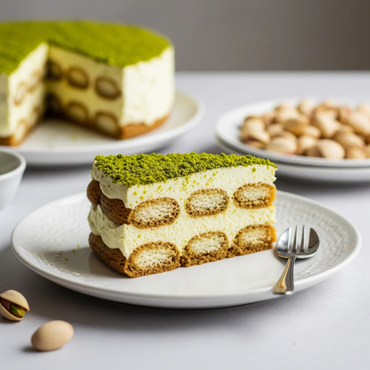 2. Pistachio Tiramisu: An Italian Sweetheart Gets a Nutty Makeover