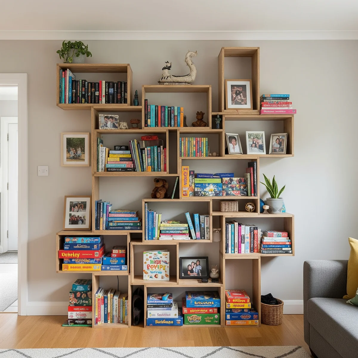 3. Interlocking Shelving Units: Scale as You Need